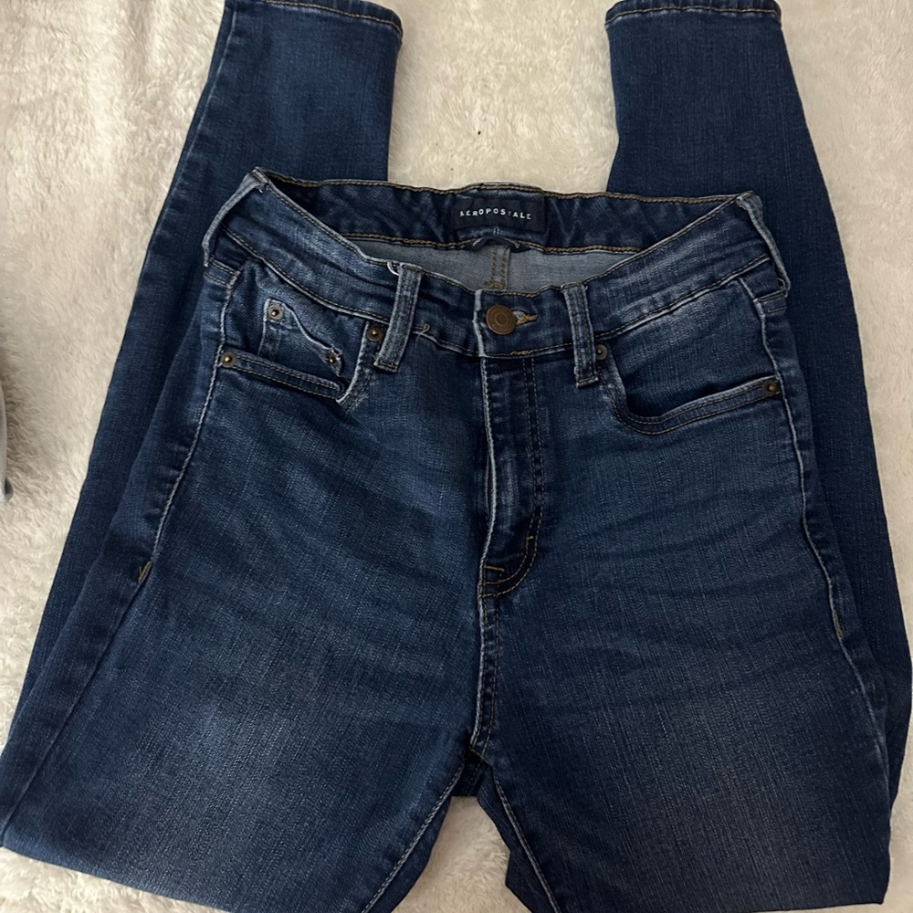 Aeropostale dark wash high rise jeggings
